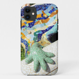 Coque iPhone 11 Main de mosaïque de Gaudi