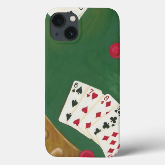 Coques Case-Mate iPhone Main de Poker gagnante six à dix (Verso)
