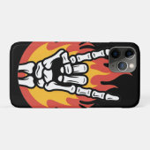 Coques Case-Mate iPhone Main de squelette Rock and Roll : Signe de Classic (Dos (Horizontal))