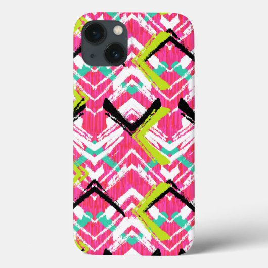 Coques Case-Mate iPhone Main Drawn Rose Zig Zag (Verso)