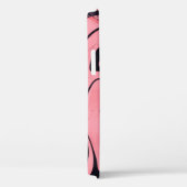 Coques Case-Mate iPhone Main en marbre rose noir dessinée (Verso / Droite)