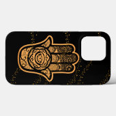 Coques Case-Mate iPhone Main Golden Hamsa (Verso (horizontal))