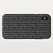 Coques Case-Mate iPhone Main noire et blanche dessinée Herringbone (Dos (Horizontal))