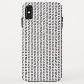 Coques Case-Mate iPhone Main noire et blanche dessinée Herringbone (Dos)