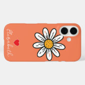 Coques Case-Mate iPhone Main personnalisée Drown Cute Daisy Floral Custom (Verso (horizontal))