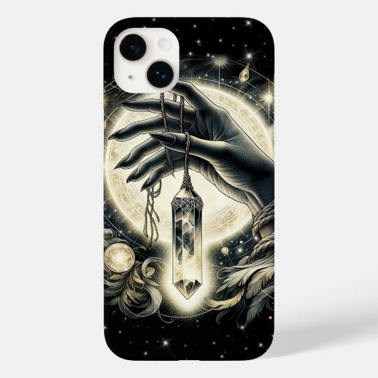 Coques Case-Mate iPhone Main tenant un cristal sous le clair de lune (Verso)