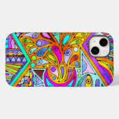 Coques Case-Mate iPhone Main Tirée Par EDDArt - Blah Blah Blah 1 (Verso (horizontal))