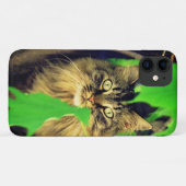 Coques Case-Mate iPhone Maine Coon dans l'arbre (Dos (Horizontal))