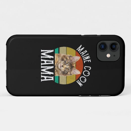 Coques Case-Mate iPhone Maine Coon Mama (Dos (Horizontal))