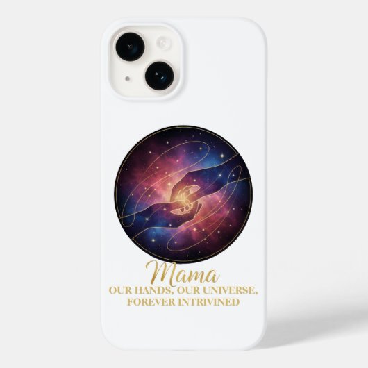 Coques Case-Mate iPhone Mains de Maman Céleste Galaxie Univers (Verso)