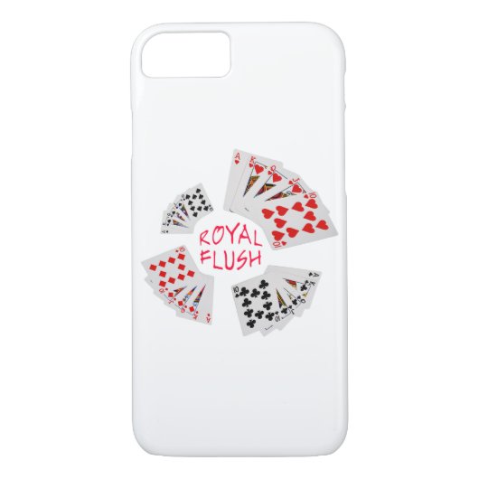 Coques Case-Mate iPhone Mains de poker - Royal Flush (Dos)