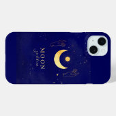 Coques Case-Mate iPhone Mains d'or avec déesse de lune (Verso (horizontal))