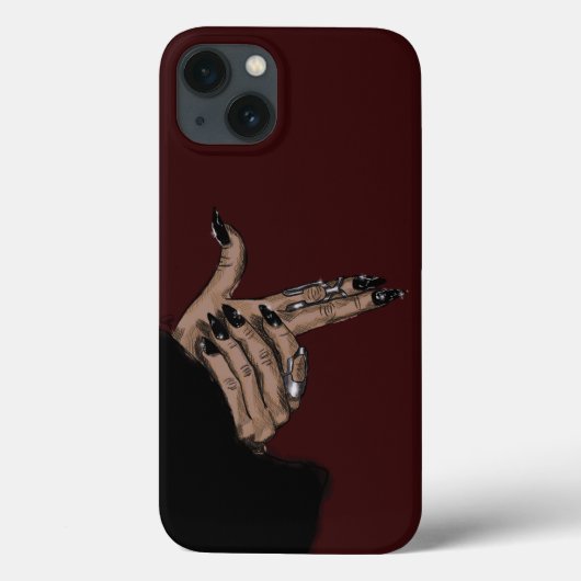 Coques Case-Mate iPhone Mains Fille Foncé (Verso)