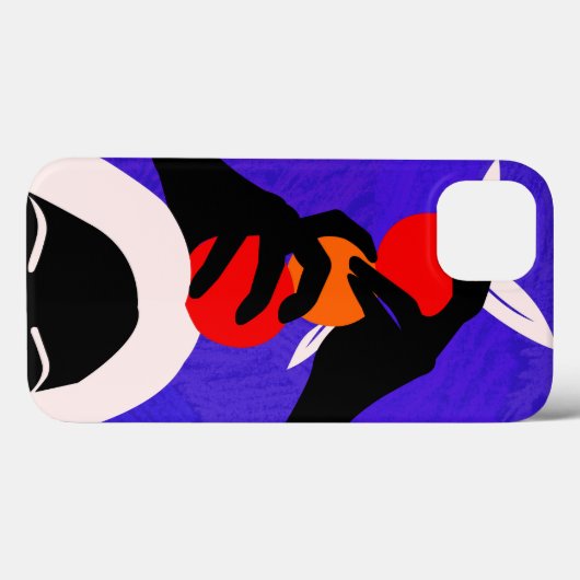 Coques Case-Mate iPhone Mains sur Orange (Verso (horizontal))