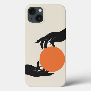 Case-Mate iPhone Case Mains tenant le soleil. Design rétro