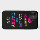 Coques Case-Mate iPhone maintenez calme et continuez CMYK (Dos (Horizontal))