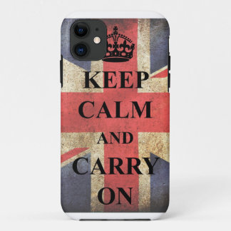 Etui iPhone Case-Mate Maintenez calme pour continuer le drapeau