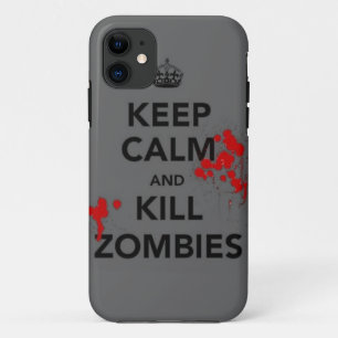 Coque Case-Mate Pour iPhone maintenez cas calme et de mise à mort de zombis d