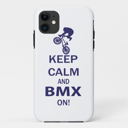Coques Case-Mate iPhone Maintenez le calme et BMX activé (Dos)