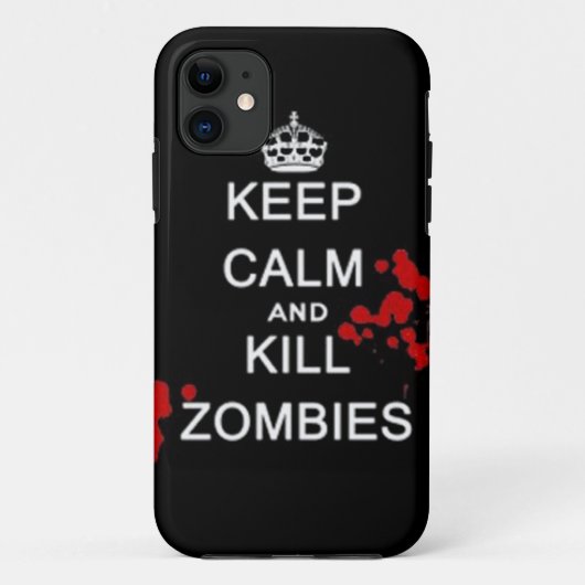 Coques Case-Mate iPhone maintenez les zombis calmes et de mise à mort (Dos)