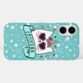 Coques Case-Mate iPhone Maïs magique | Kawaii Cartoon Unicorn Chat (Verso (horizontal))