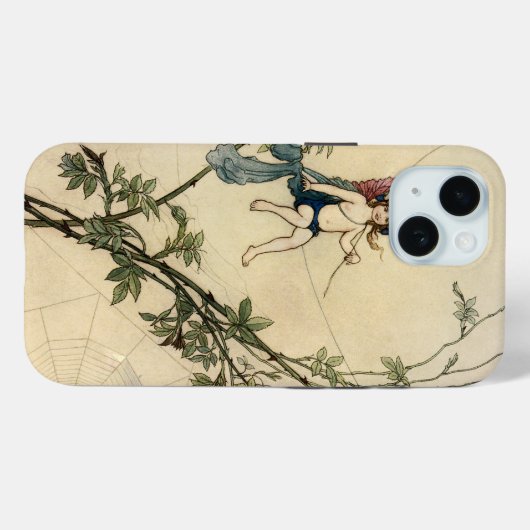 Coques Case-Mate iPhone Mais Puck était assis sur un fil d'araignée (Verso (horizontal))