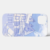 Coques Case-Mate iPhone maison : aquarelle (Verso (horizontal))