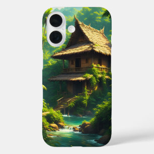 Coques iPhone 16 Maison au Bord de la Rivière - Une Maison au Bord