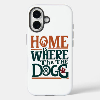 Coques iPhone 16 Maison avec Chiens
