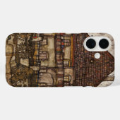 Coques Case-Mate iPhone Maison avec toit en bardeau par Egon Schiele (Verso (horizontal))