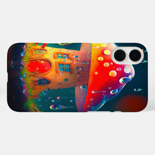 Coques Case-Mate iPhone Maison de champignons (Verso (horizontal))