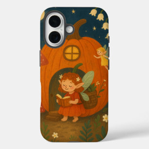 Coques iPhone 16 Maison de fée Citrouille de Whimsical - Lecture no