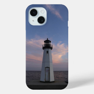 Coque Pour iPhone 15 Maison de lumière Patchogue au coucher du soleil