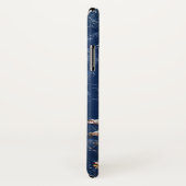 Coques Case-Mate iPhone Maison de Noël enneigée et Père Noël (Dos/Droite)