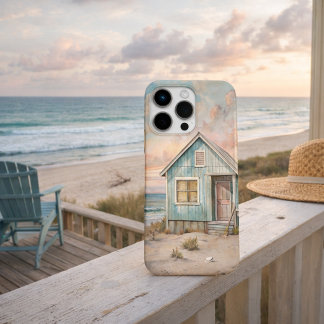 Coques iPhone 16 Pro Max Maison de plage de cottage côtier cosy Aquarelle