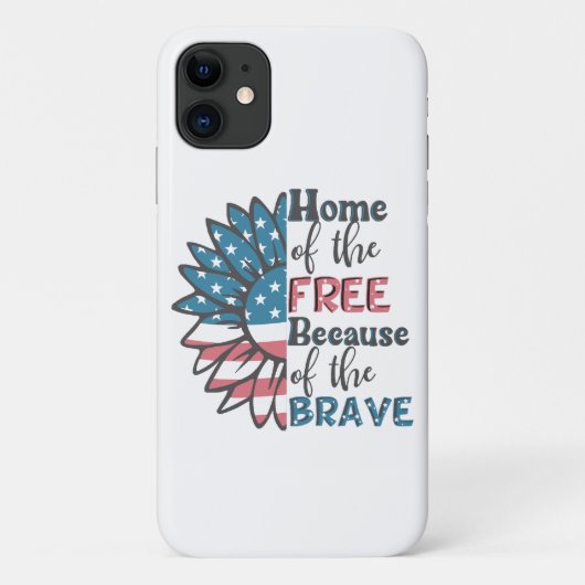 Coques Case-Mate iPhone Maison des libres à cause de la 4 juillet courageu (Dos)