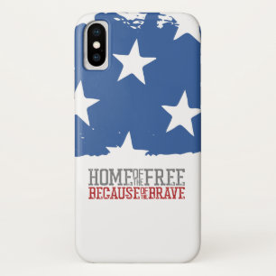 Case-Mate iPhone Case Maison des libres grâce aux braves Drapeau USA