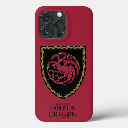 Coques Case-Mate iPhone MAISON DU DRAGON | Maison Targaryen Crest (Verso)
