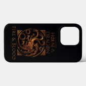 Coques Case-Mate iPhone MAISON DU DRAGON | Maison Targaryen Sigil (Verso (horizontal))