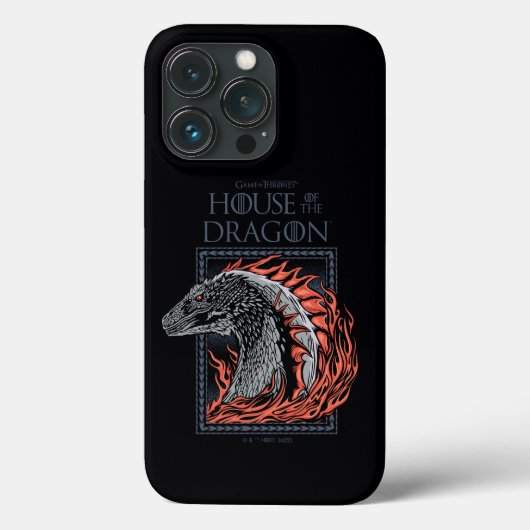 Coques Case-Mate iPhone MAISON DU DRAGON | Profil de dragon en flammes (Verso)