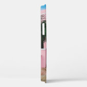 Coques Case-Mate iPhone Maison en béton rose et blanc près des arbres vert (Verso / Droite)