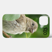 Coques Case-Mate iPhone Maison Finch Bird Personnalisé (Verso (horizontal))
