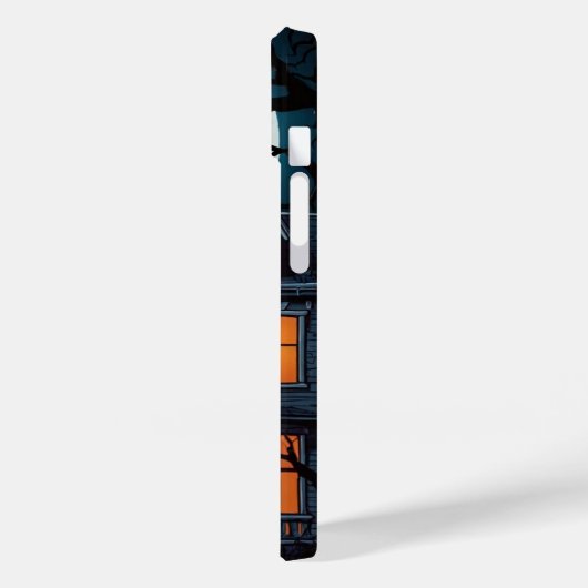 Coques Case-Mate iPhone Maison hantée avec chauves-souris (Verso / Gauche)