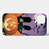 Coques Case-Mate iPhone Maison hantée d'Halloween éffrayant (Verso (horizontal))