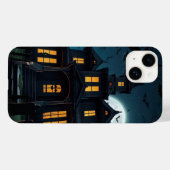 Coques Case-Mate iPhone Maison hantée et chauves-souris (Verso (horizontal))