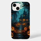 Coques Case-Mate iPhone Maison Hantée Sous La Lune Halloween (Verso)