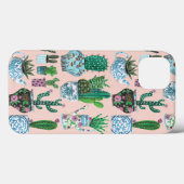 Coques Case-Mate iPhone Maison rose tendance plantes Cactus motif (Verso (horizontal))