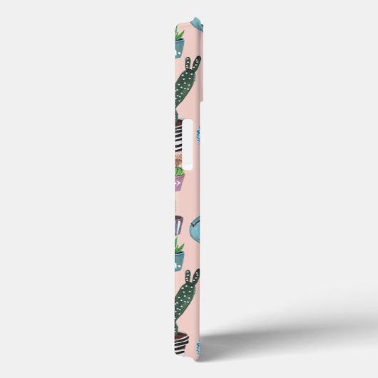 Coques Case-Mate iPhone Maison rose tendance plantes Cactus motif (Verso / Droite)