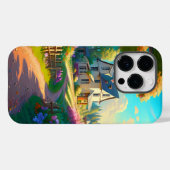 Coques Case-Mate iPhone maison rurale avec jardin fleuri (Verso (horizontal))