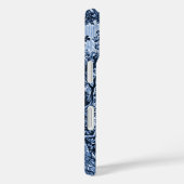 Coques Case-Mate iPhone Maison victorienne bleue dans un paysage (Verso / Droite)